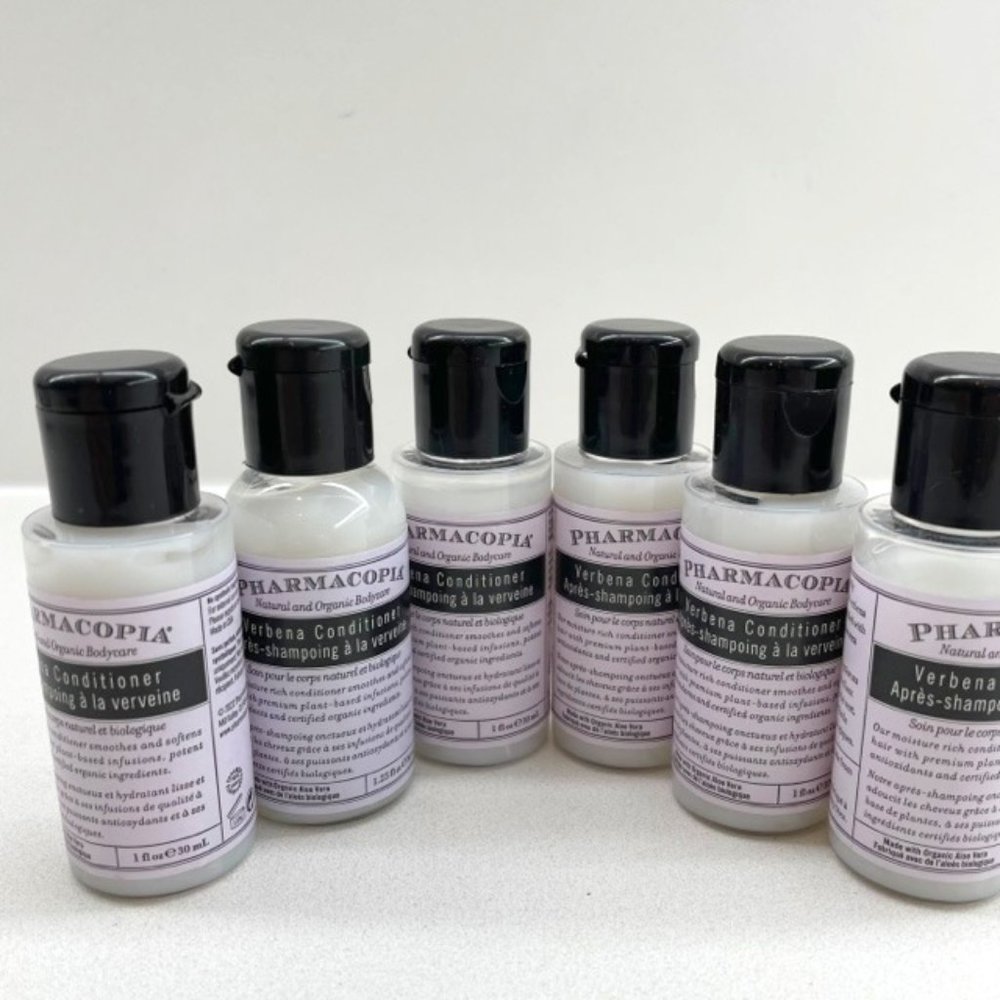 Pharmacopia Natural & Organic Verbena Conditioner-Set of 6 Travel Size
